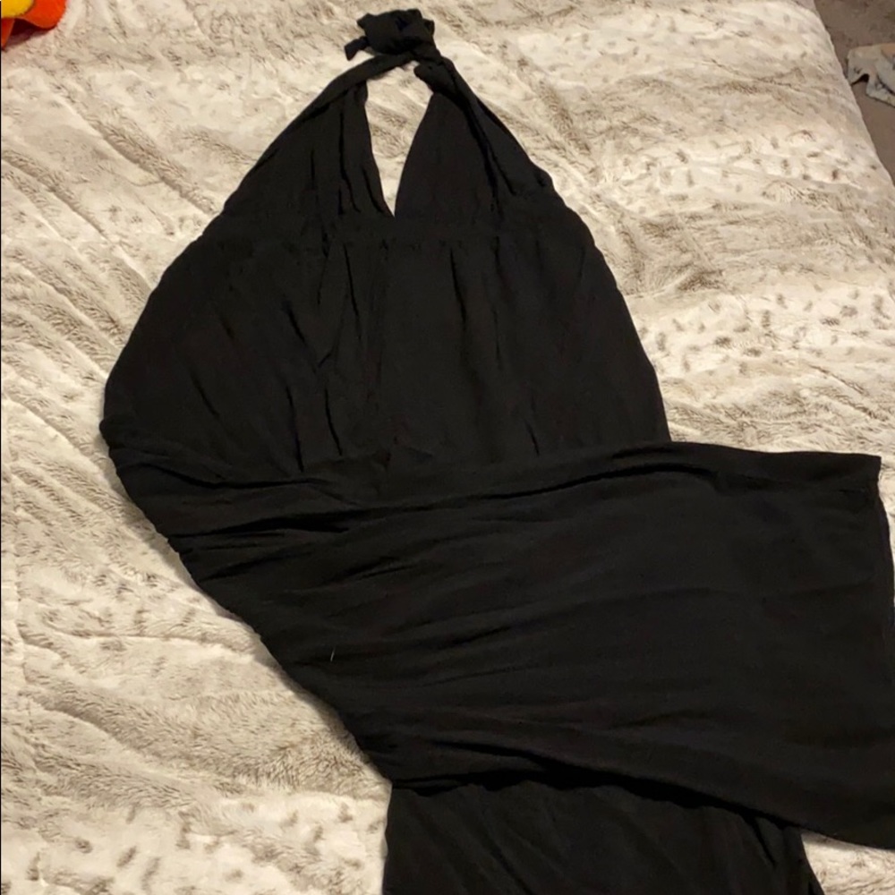 Wide leg, halter top romper